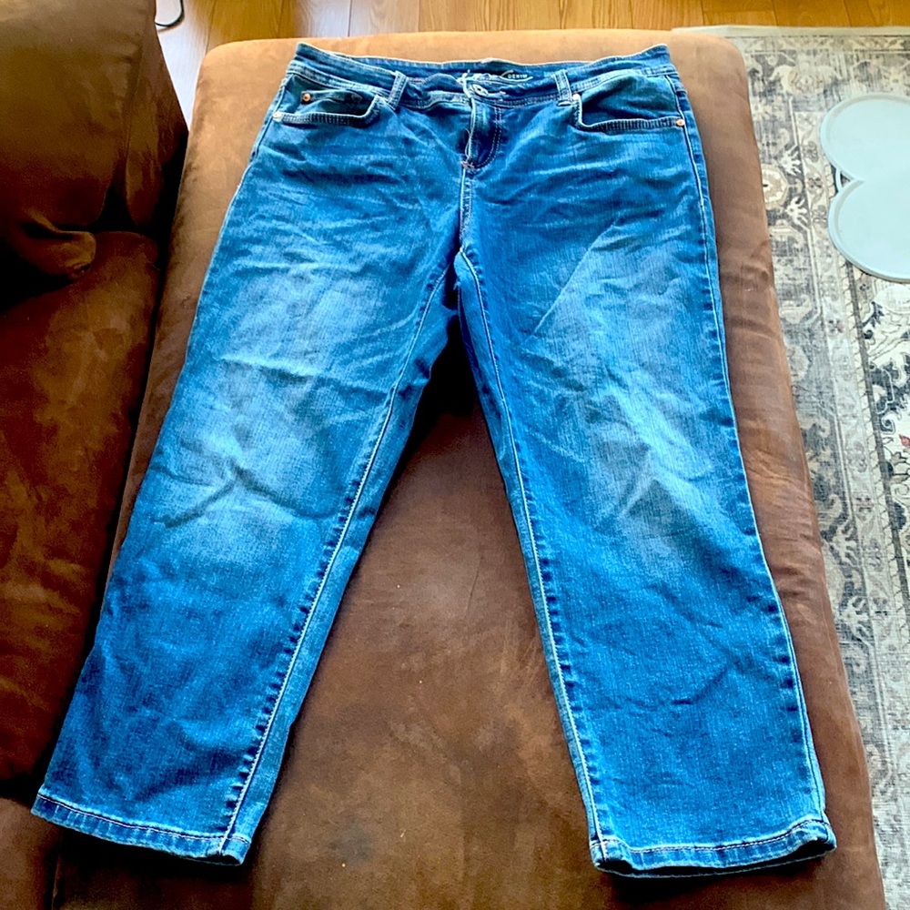 INC denim capris skinny leg